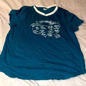 Large Turquoise Old Navy National Parks Everywear T-Shirt